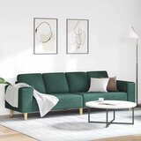  Kauč za dnevni boravak Tamnozelena 250 x 77 x 76 cm Poliester | shoptok.hr