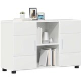  Kreveta s policom Visoki sjaj bijela 88 5 x 30 5 x 55 5 cm | shoptok.hr