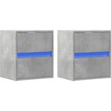  Zidni TV ormarići LED 2 kom boja betona 41x31x45 cm | Eponuda.ba