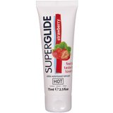 Hot Superglide Edible Waterbased Lubricant Strawberry 75ml | shoptok.hr