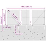vidaXL Varjena žična ograja s 13 klini 1,4x50 m pocinkano jeklo Cene