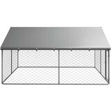  Vanjski kavez za pse s krovom 300 x 300 x 150 cm | shoptok.hr
