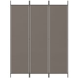 Sobna pregrada s 3 panela antracit 150 x 200 cm od tkanine | shoptok.hr
