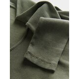 Reserved - Top dugih rukava s acid wash efektom - maslinasto | shoptok.hr