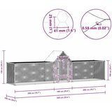  Kokošinjac od pocinčanog čelika 5 x 1 x 1,5 m | shoptok.hr