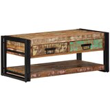 vidaXL Višebojni stolić za kavu 90x50x38 cm puno drvo obrađeno Cijene