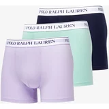 Polo Ralph Lauren Stretch Cotton Boxer Brief 3-Pack Seam Foam/ Dark Navy/ Lavender