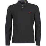 Polo Ralph Lauren Polo majice dolgi rokavi POLO AJUSTE DROIT EN COTON BASIC MESH LOGO PONY PLAYER Črna cene