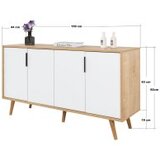 Hanah home komoda s ladicama, bijela | Eponuda.ba