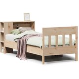  Krevet s regalom za knjige bez madraca 75x190 cm borovina | shoptok.hr