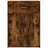 vidaXL Komoda 2 kosa dimljeni hrast 60x30x84 cm inženirski les | Shoptok.si