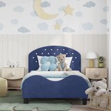  Otroški posteljni okvir z vznožjem Policijska modra 80 x 200 cm, (5000104527) | Shoptok.si