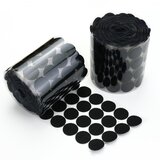 INF Komplet okroglih samolepilnih kavljev in zank Black L, (21779593) | Shoptok.si
