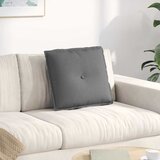  Jastuk za leđa Tamno siva 50 x 19 x 45 cm tkanina | shoptok.hr