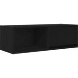 vidaXL TV omarica črna hrast 80x31x25,5 cm inženirski les, (21829897) Cene