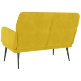  Klupa žuta 108 x 79 x 79 cm baršunasta | Eponuda.com