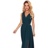 Numoco Long dress with neckline and tie | shoptok.hr