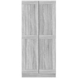  Noćni ormarić siva boja hrasta 82,5 x 30,5 x 185,5 cm drveni | shoptok.hr