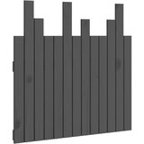  Stensko posteljno vzglavje sivo 82,5x3x80 cm trdna borovina, (20737530) | Shoptok.si