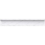  Polica na zidu s policom 4 pcs Bijeli mramor 60 x 9 x 3 cm | shoptok.hr