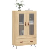  Visoka komoda boja hrasta 69,5 x 31 x 115 cm konstruirano drvo | shoptok.hr