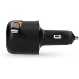 Nedis CCH1C1A60WBK - Auto punjač sa uvlačivim kablom PD 30W 2xUSB-C + 1xUSB-A | Eponuda.com