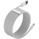 Baseus Simple Wisdom Data Cable Kit USB v Lightning 2.4A (2 kosa/set) 1,5 m, bel | Shoptok.si