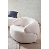 Livetastic FOTELJ, bela tekstil | Shoptok.si