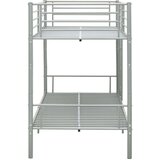 vidaXL Krevet na kat sivi metalni 90 x 200 cm | shoptok.hr