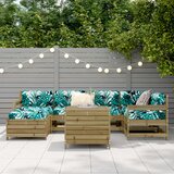  7-dijelni set vrtnih sofa od impregnirane borovine | shoptok.hr