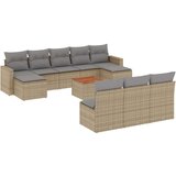  11-dijelni set vrtnih sofa od poliratana s jastucima bež | shoptok.hr
