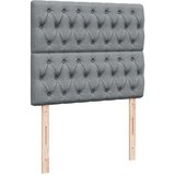 vidaXL Boxspring postelja z vzmetnico svetlo siva 120x190 cm blago | Shoptok.si
