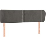  Vzglavje z ušesi temno sivo 147x23x78/88 cm žamet, (20735985) | Shoptok.si