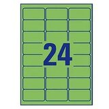 Avery Zweckform Odstranljive zelene etikete 63,5 x 33,9 mm | Shoptok.si