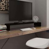 vidaXL stojalo za TV / ekran stekleno črno 100x30x13 cm | Shoptok.si