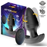 Afterdark Frank Rotating 7 vibrating Anal Plug with Remote Control Black | shoptok.hr