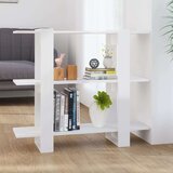 vidaXL Ormarić za knjige / sobna pregrada sjajni bijeli 100x30x87 cm | shoptok.hr