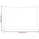  Senčno jadro 160 g/m² pravokotno svetlo zeleno 2x3,5 m HDPE | Shoptok.si