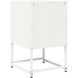 vidaXL Nočna omarica Bela 36x39x60,5 cm Hladno valjano jeklo | Shoptok.si