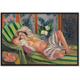  Slika - Henri Matisse – Reclining Odalisque with Magnolias 90x60 U crnom drvenom okviru | shoptok.hr