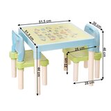 Kondela Otroški komplet 1 + 2, modra/zelena/bela, BALTO | Shoptok.si