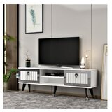 Hanah home tv polica lidya white silver Cene
