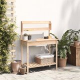  Stol za sadnju sa sudoperom 147,5x44x139,5 cm masivna jelovina | shoptok.hr