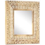  Ručno izrezbareno ogledalo 50 x 50 x 2,6 cm masivno drvo manga | shoptok.hr