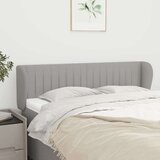  Uzglavlje s ušima svjetlosivo 147x23x78/88 cm od tkanine | shoptok.hr