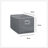 5five five kutija za odlaganje 15x31 cm karton/pp/metal svetlo siva 160384C Cene