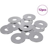  Prikladno za ravne podloške 12 pcs Srebrno M6 x 18 mm Željezo | shoptok.hr