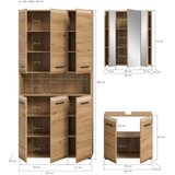 MID.YOU Kopalnica Ice, Barva Hrasta, 3-Delna | Shoptok.si