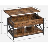  Rustikalni stolić za kavu - smeđi | shoptok.hr