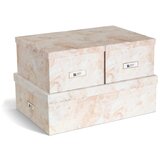 Bigso Bež kartonske kutije za pohranu u setu 3 kom s poklopcem/dekorativne 31x47x15,5 cm Inge Paper Laminate – | shoptok.hr